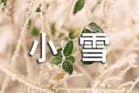 關于經(jīng)典小雪短信祝福