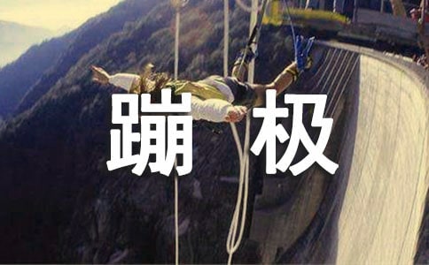 蹦極的滋味作文