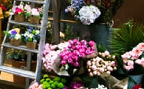 關于花店的句子