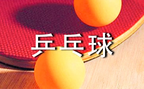 打乒乓球小學(xué)生敘事作文