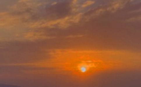 美人魚島似火日落寫景作文