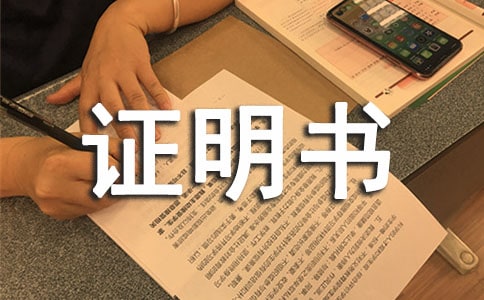 法人身份證明書精品